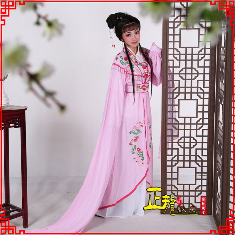 烈山花旦黄梅戏服古装戏服水袖戏剧假云肩长披