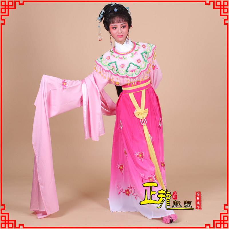 烈山水袖青衣练功花旦服 梅花古装衣