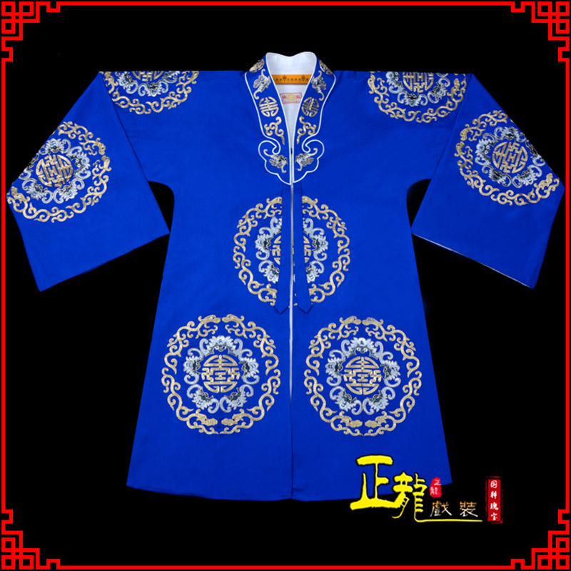 烈山老旦团花披夫人土地婆软绉五蝠女员外衣