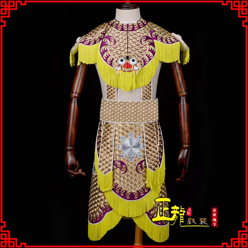 烈山武将士兵云肩鱼鳞侉子